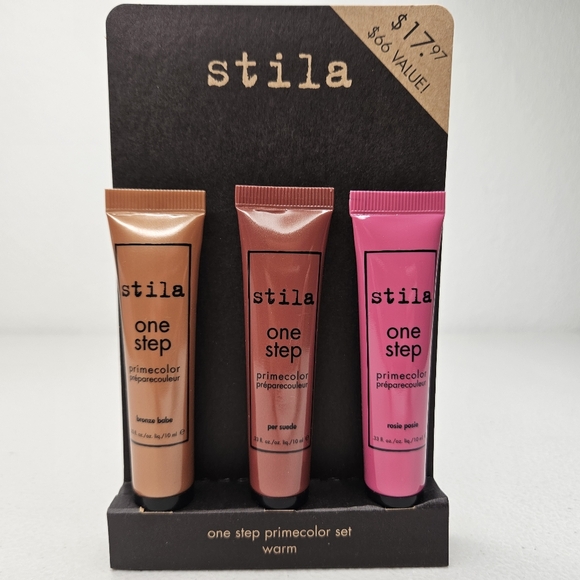 Stila Makeup Set One Step Prime Convertible Color Lip Cheek Eye New Rare - Picture 1 of 4